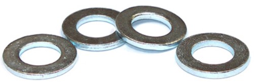 250) 1/4 SAE Flat Washers / Steel / Zinc